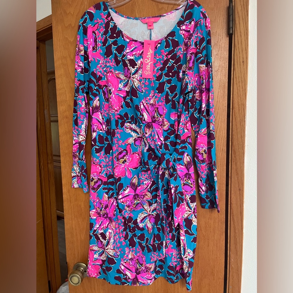 NWT Lilly Pulitzer Bryson dress Orchid You Not XL